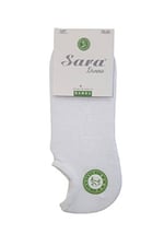 SARA DONNA Sara Donna 3 Çift Karışık Renk Dikişsiz Bambu Sneaker Görünmez Çorap Çok Renkli 36-40