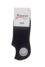 SARA DONNA Sara Donna 6 Çift Gri Renk Dikişsiz Sneaker Görünmez Çorap Gri 36-40