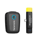 Saramonic BLINK500B5 Blink 500 B5 USB Type-C Cihazları için Kablosuz Yaka Mikrofonu Sistemi, Siyah