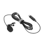 Saramonic Kompakt Klipsli Çok Yönlü Lavalier Mikrofonu DJI Osmo Pocket & DJI Pocket 2 6,6 inç (2 m) Kablo ve USB-C Konektör (LavMicro U3-OP), Siyah, LAVMICROU3-OP