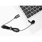 Saramonic Lavalier Mikrofon, USB-A fişli bilgisayarlar için 2 m uzunluğunda kablolu (SR-ULM10)