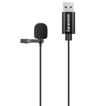 Saramonic Lavalier Mikrofon, USB-A fişli bilgisayarlar için 2 m uzunluğunda kablolu (SR-ULM10)
