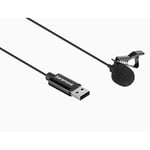 Saramonic Lavalier Mikrofon, USB-A fişli bilgisayarlar için 2 m uzunluğunda kablolu (SR-ULM10)