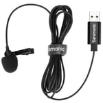Saramonic Lavalier Mikrofon, USB-A fişli bilgisayarlar için 2 m uzunluğunda kablolu (SR-ULM10)