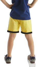 Sarı Erkek Çocuk Gabardin Şort
