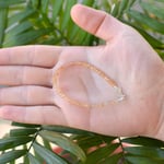 Sarı Topaz Taşı Gümüş Bileklik - İnce Bileklik - Taş Sandığı