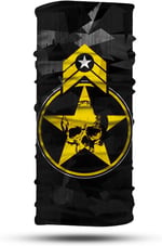 Sarı Yıldız Desenli Bandana Boyunluk, Çok Amaçlı Boyunluk, Bandana, Esnek Yüz Maskesi, Spor Outdoor, Kafa Bandı, Erkek Bandana, Kadın Bandana…
