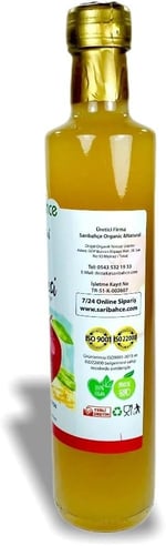 Sarıbahçe Elma Sirkesi 500 ml - Doğal Fermente