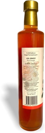 Sarıbahçe Gül Sirkesi 500 ml - Doğal Fermente