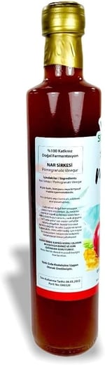 Sarıbahçe Nar Sirkesi 500 ml - Doğal Fermente