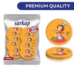 SARKAP Döner Konserve Kapakları - 82 mm Yeniden Kullanılabilir Konserve Kapağı Seti 10'lu Cam Kavanozlar için İdeal - Mason Kavanozlarla Uyumlu Değil, Geniş Ağızlı Konserve Kapakları, Bulaşık