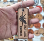 SAT Sualtı Taarruz Komutanlığı Deri Anahtarlık - Arma - Leather Key Holder