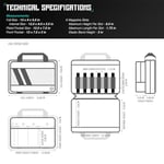 Savior Equipment Specialist Serisi Taktik Çift Kapaklı Tabanca Kol Kılıfı Açık Avcılık Atış Menzili Koyu FDE için Gizli Tabanca Çantası 13 inç x 9 inç Çift Tabanca Kılıfı