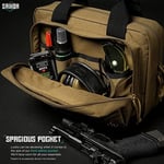 Savior Equipment Specialist Serisi Taktik Çift Kapaklı Tabanca Kol Kılıfı Açık Avcılık Atış Menzili Koyu FDE için Gizli Tabanca Çantası 13 inç x 9 inç Çift Tabanca Kılıfı