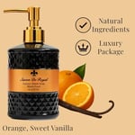 Savon de Royal Luxury Vegan Sıvı Sabun Black Pearl 500 ml, Portakal, Vanilya - Seçenekler: 500 ml, 500 ml (2-Pack), 2500 ml, 2500 ml (2-Pack)