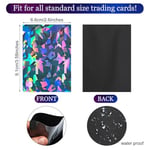 Sayglossy 200 adet holografik kart kollu mat siyah kart koruyucu kollu ticaret kartları oyun kartları fotoğraf kartları spor kartları