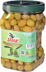 sazak zeytin-zeytinyağı-turşu Yesil Kirma Zeytin 900 Gr Dogal Fermente Yesil Zeytin
