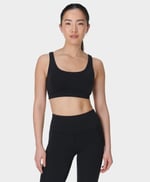 SB10078-001 ALL DAY ACTIVE BRALETTE Siyah U Yaka Regular Fit Kadın Sporcu Sütyeni