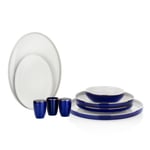 Schafer Adel Navy Blue Yemek Takımı 56 Parça-Lacivert