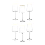 Schafer Alex Ayaklı Kadeh 400 ML 6 Parça-Altın