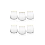 Schafer Alex Su Bardağı 350 ML 6 Parça-Altın