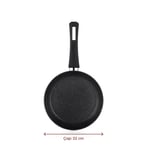 Schafer Black Stone 3 lü Tava Seti 18Cm+22Cm+26Cm-Siyah