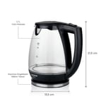 Schafer Drop Cam Su Isıtıcı (Kettle)-Siyah