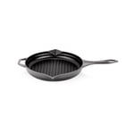 Schafer Guss Chef Döküm Yuvarlak Grill Tava 28Cm-1 Parça-Gri