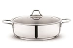 Schafer Held Çelik Basık Tencere 24 Cm-2 Parça-Inox