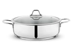 Schafer Held Çelik Basık Tencere 30 Cm-2 Parça-Inox