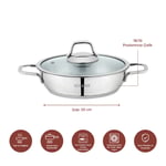 Schafer Held Çelik Sahan (Kapaklı) 20 Cm-2 Parça-Inox