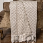 Schafer Home Caprice Throw Battaniye 130x170 Cm-Bej