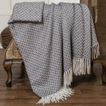 Schafer Home Caprice Throw Battaniye 130x170 Cm-Gri