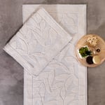 Schafer Home Leaf 2 li Banyo Paspası-Ekru