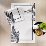 Schafer Home Leafy 2 li Banyo Paspası-Gri