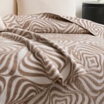 Schafer Home Merlin Çift Kişilik Battaniye 200x220 Cm 1 Parça-Bej
