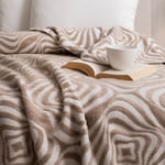 Schafer Home Merlin Tek Kişilik Battaniye 150x200 Cm 1 Parça-Bej