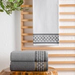 Schafer Home Plain Jakarlı Havlu 70x140-Beyaz