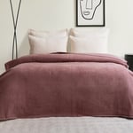 Schafer Home Ruby Çift Kişilik Battaniye 200x220 Cm 1 Parça-Gül Kurusu