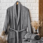 Schafer Home Sally Jakarlı Banyo Seti 6 Parça-Gri/Beyaz