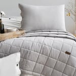 Schafer Home Soft Yatak Örtüsü Nevresim Seti 5 Parça-Gri