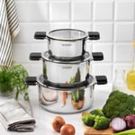 Schafer Iconic Çelik Tencere Seti 6 Parça-Inox