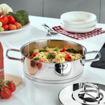 Schafer New Prime Çelik Tencere Seti  8 Parça-Inox