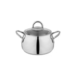 Schafer New Trendy Çelik Tencere Seti 8 Parça-Inox