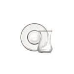 Schafer Optik 6 Kişilik Çay Seti 12 Parça-Platin