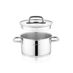 Schafer Prestige 1 MM Çelik Tencere Set 8 Parça-Inox