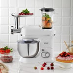 Schafer Prochef Master Multi Kıyma ve Sürahi Blender Aparatlı Stand Mikser 5 L-Beyaz
