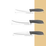 Schafer Quick Chef Bıçak Seti 10 Parça-Gri