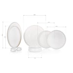 Schafer Superfine Bone Lumiere Yemek Takımı 56 Parça-Platin