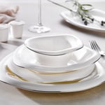 Schafer Superfine Bone Seraphine Yemek Takımı 37 Parça-Platin